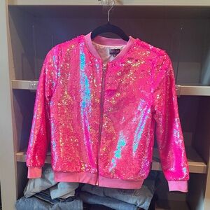 Nickelodeon Pink Sequin Kids Jacket